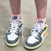 Jordan 1 Low White Coconut Milk Ghost Green Laser Orange (GS)