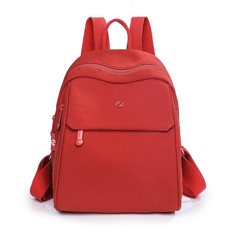 

New simple small backpack going out leisure women s bag nylon cloth large capacity lightweight anti-splashing women s backpack Small