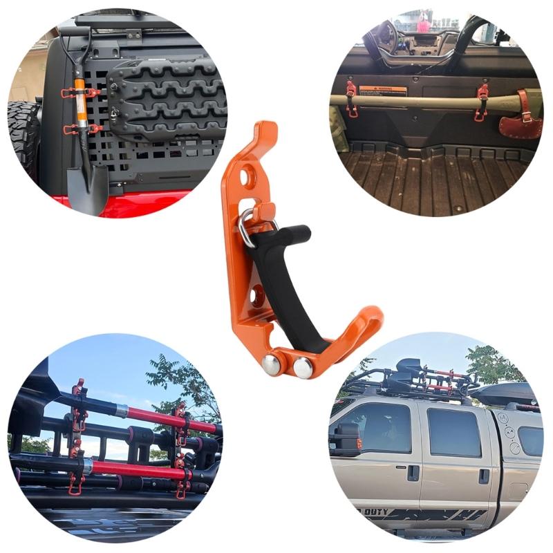 1 Pair Holder Mount Kit Wall Mounting Brackets Shovel Holder Heavy Duty Shovel Mounts Car Accessories for Roof Rack