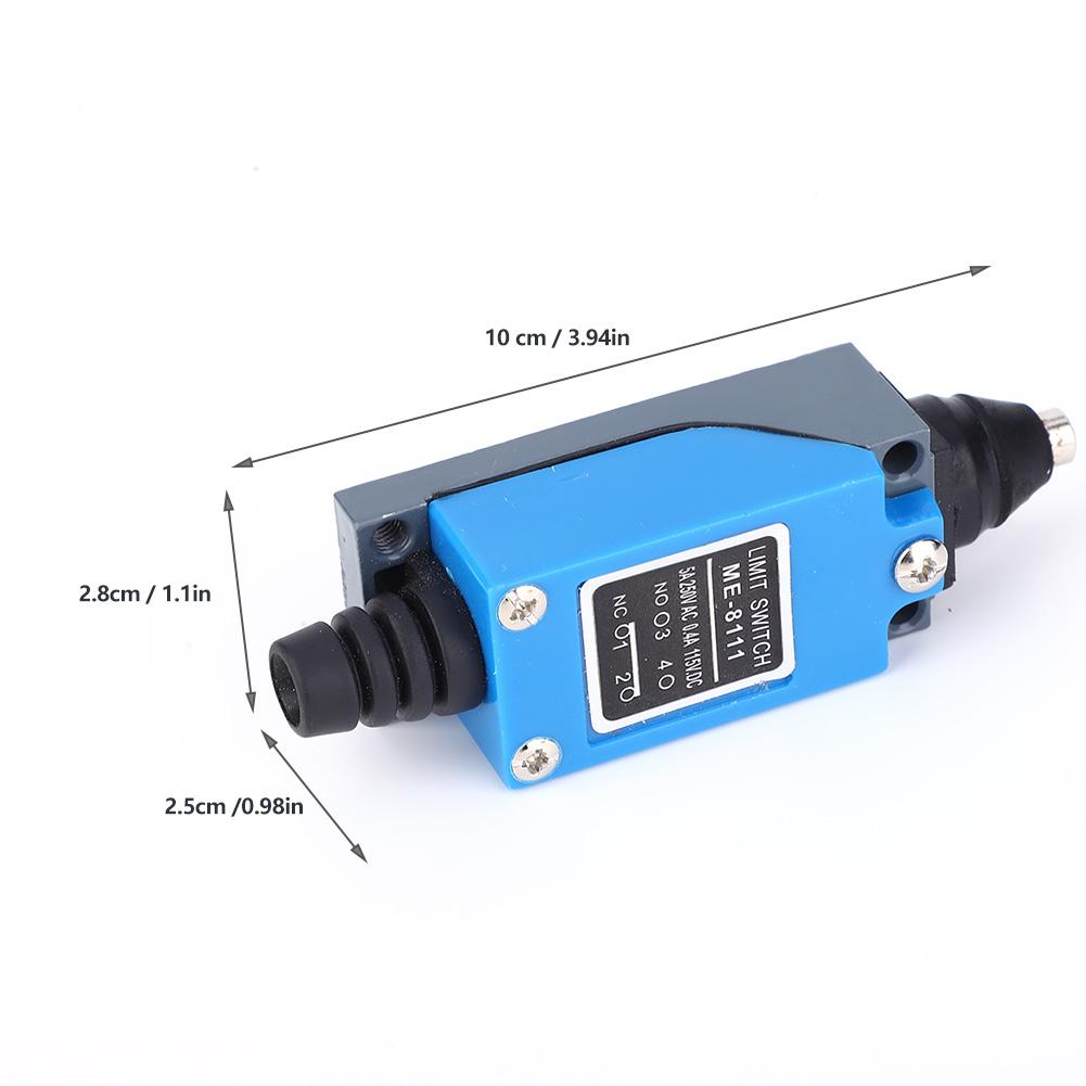 ME 8111 Limit Switch 250VAC 50 60Hz 115VDC Adjutable Roller Lever Micro Switch 10 X 2.8 X 2.5cm