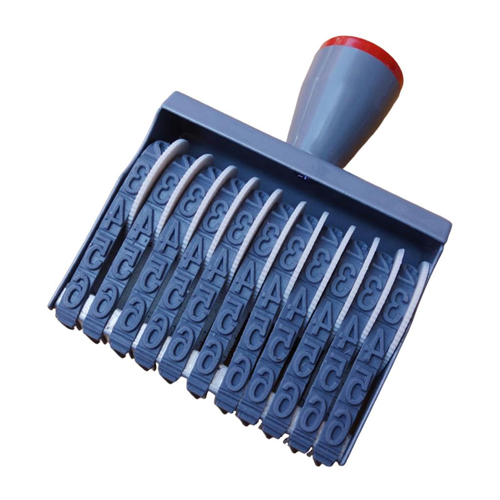 Numbering Stamp Digit Stamp Numbering Machine Number Stamp 11 Bands Wheels Rollers for Office Document Stationery Date Supplies