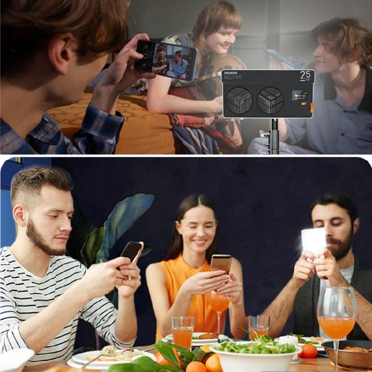 Studio Grade 40W Rgbs LED Video Light Builts in Battery Type C Charging 2500K 9000K Color Ranges Noiseless Operation for Live Broadcast