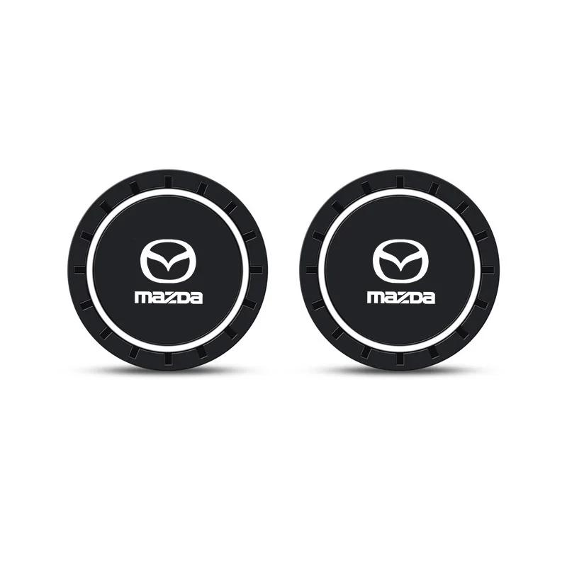 

2025 Горячие 2 шт. автомобильный ПВХ держатель для бутылки с водой стакана противоскользящая подкладка коврик аксессуары для Mazda 2 3 5 M5 Ms CX-4 CX-5 cx6 M3 M6 MX3 MX5 RX