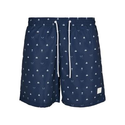 Calções de Banho Estampados Masculinos Urban Classics
