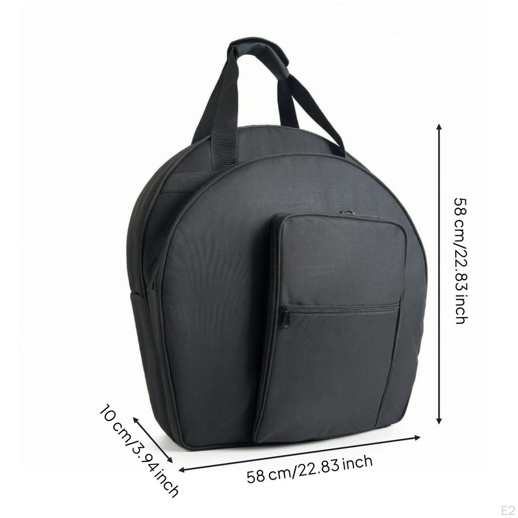 Cymbal Bag Portable with Shoulder Strap Water-Resistant for Drummers
