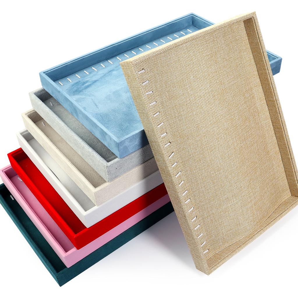 1pc Necklace Display Tray Jewelry Display Storage Tray for Jewelry Bracelet Showcase Organizer Presentation Photography Props