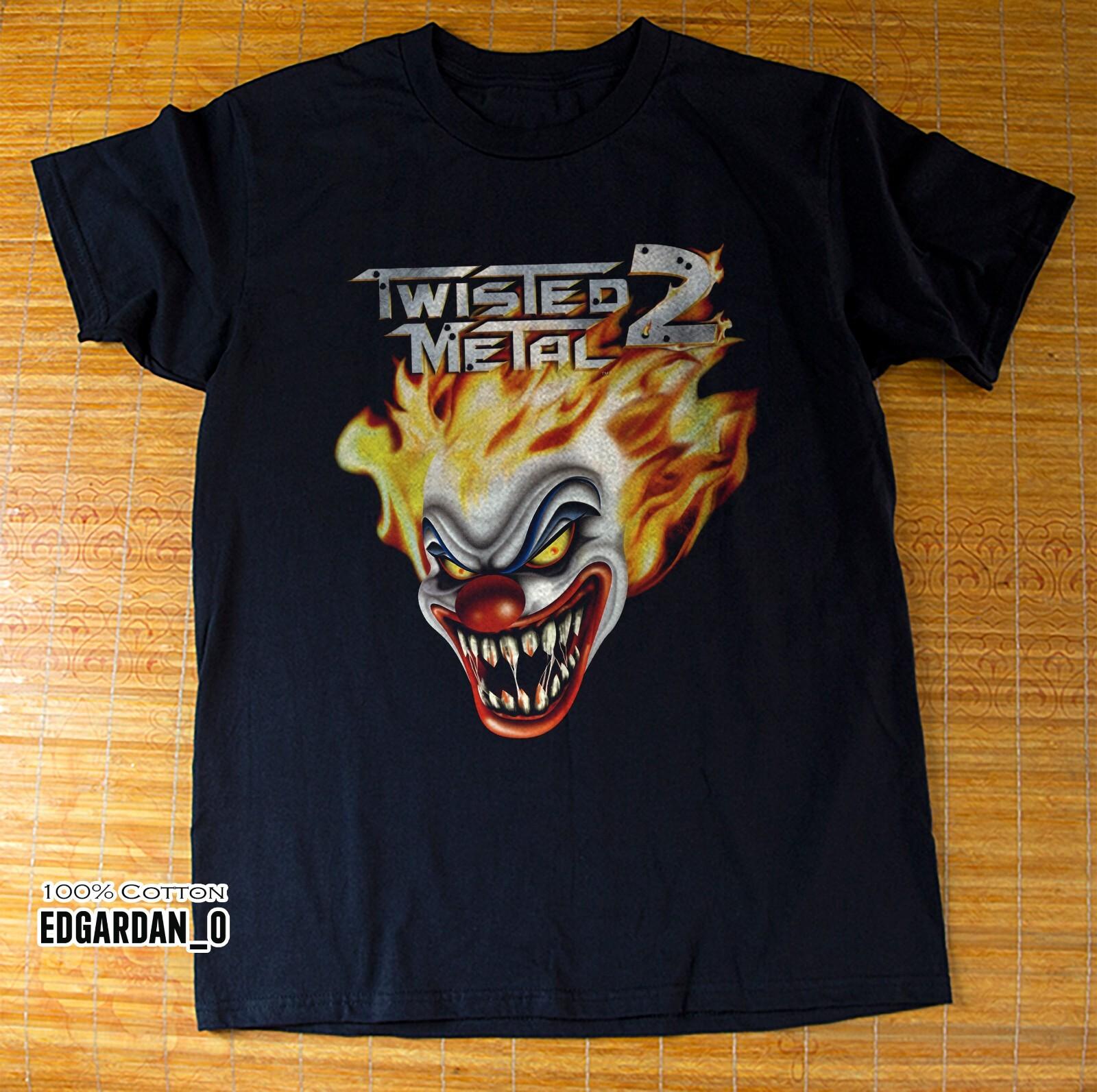 Twisted Metal Video Game 1996 Black Unisex T-shirt Size S-5XL XXL