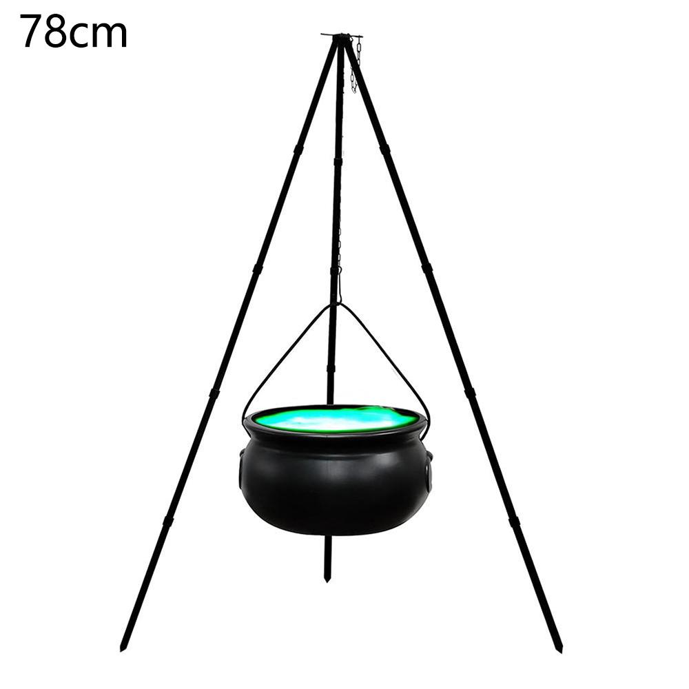 Bowl Halloween Party Decoration Large Witches Cauldron on Tripod with Lights Candy Bucket Decoration for Home Decor Porch Indoor