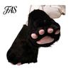 Flauschige Pfotenhandschuhe 1 Stück Tierhandschuh Stiefel Plüsch Pelzig Schuh Niedliche Katze Cosplay Zubehör für Kostümpartys Thema Weich