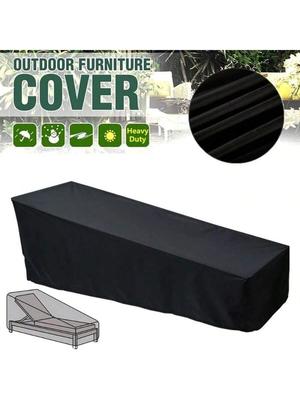1Pc Outdoor Garden Sunbed Cover Sun Lounger Cover Patio Outdoor Lounge Chair Recliner Protective Cover Furniture Waterproof Cover