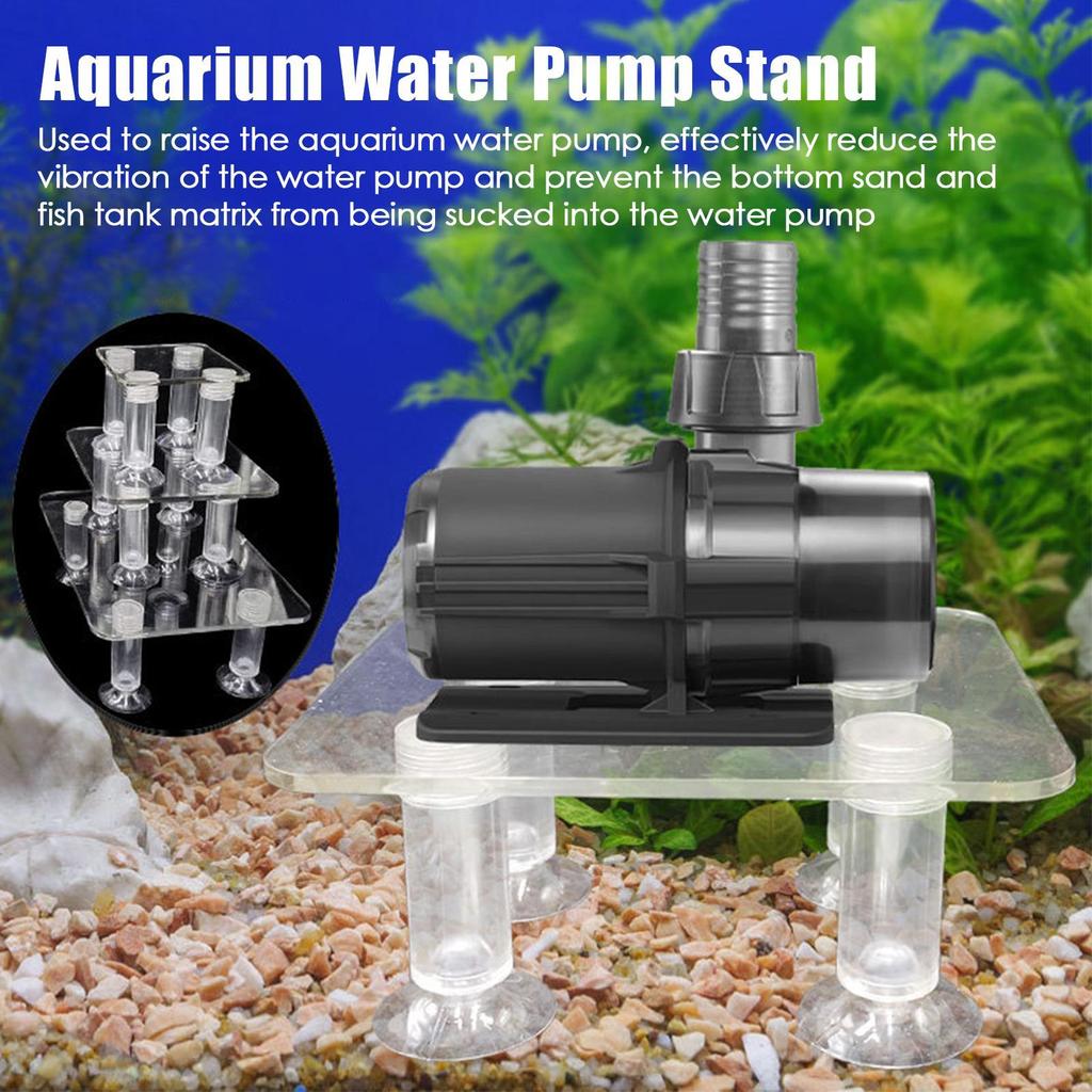 Fish Tank Water Pump Riser Shockproof Water Pump Riser Lightweight Transparent Aquarium Accessories for Enhanced Aquarium