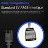 SATA Power RGB Hub 3-Pin Connector Lighting Controller Hub Mini Controller  For Fan LED Light