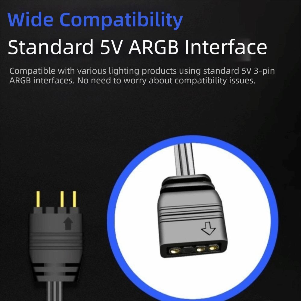 SATA Power RGB Hub 3-Pin Connector Lighting Controller Hub Mini Controller  For Fan LED Light