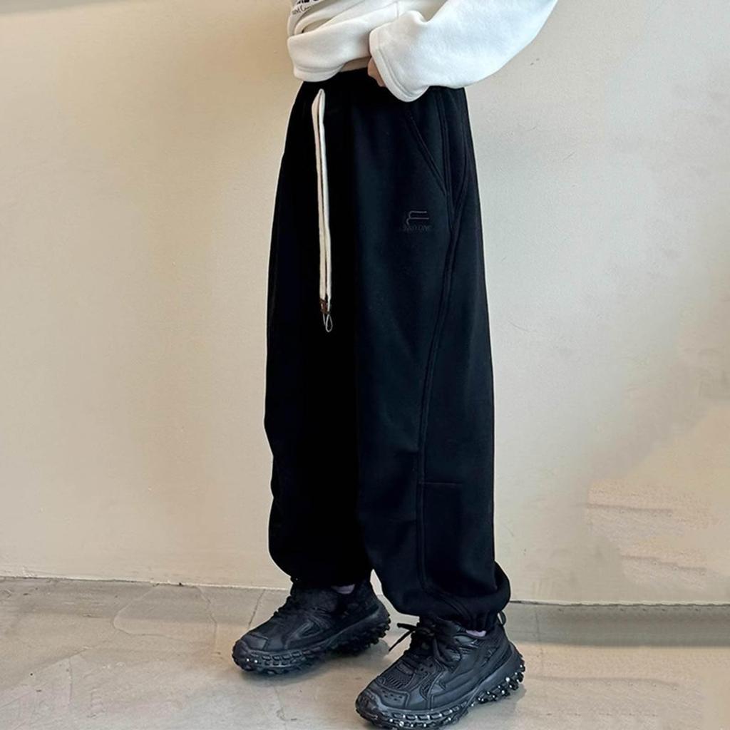 Girls' Casual Sports Wide Leg Loose Elastic High Waist Elastic Lightweight  Jogging Pants