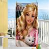 Barbie3 Beach Towel Super Soft Microfiber Quickdry Fabric Comfortable Lightweight