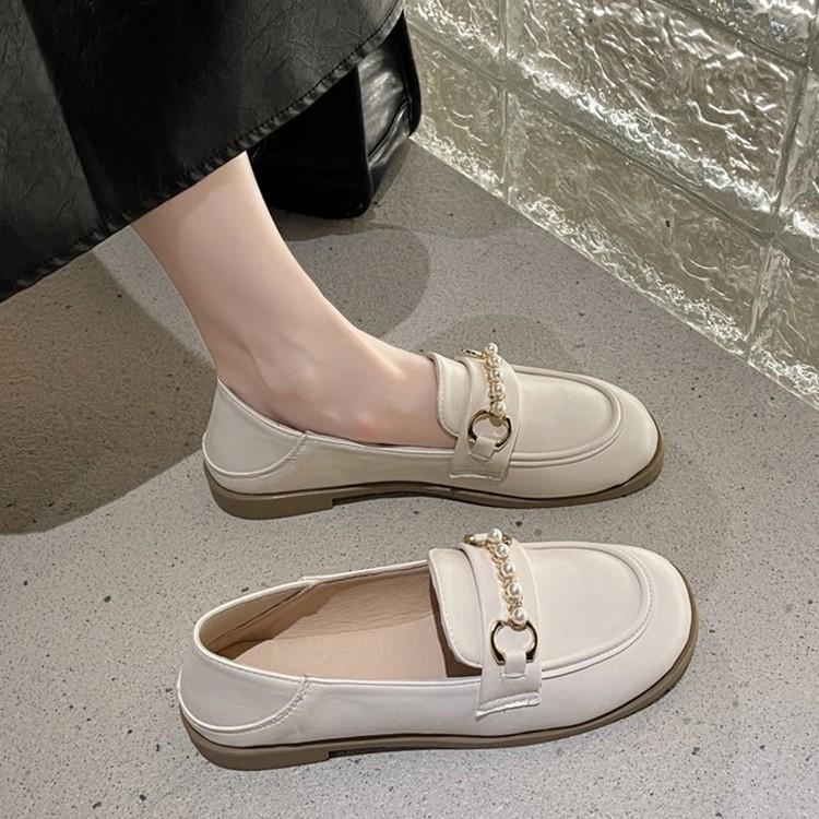 Loafers women's 2025 new fashion versatile comfortable foreign style niche retro one-pedal durable women's shoes