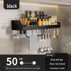 Wall-Mounted No-Drill Kitchen Spice Rack & Knife Holder