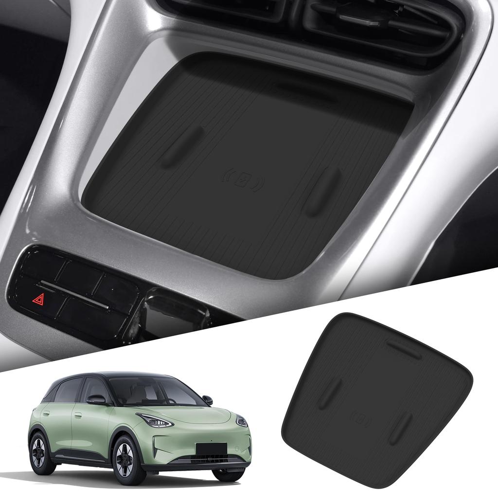 Smabee for Geely EX2/Proton e.MAS5 2024-2026 Car Silicone Wireless Charging Anti Slip Pad Mobile Mat Accessories Black
