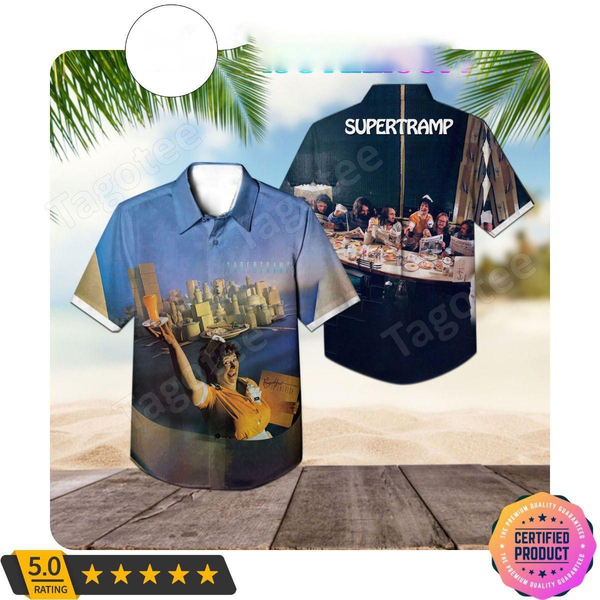 Supertramp Breakfast In America Album Cover Hawaii Shirt NI327 Unisex T-Shirt L