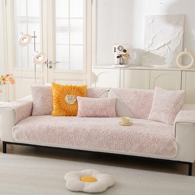 New Lamb Wool Sofa Cushion Thickened Non-Slip Plush Winter Sofa Cover Modern Simple Sofa Cover