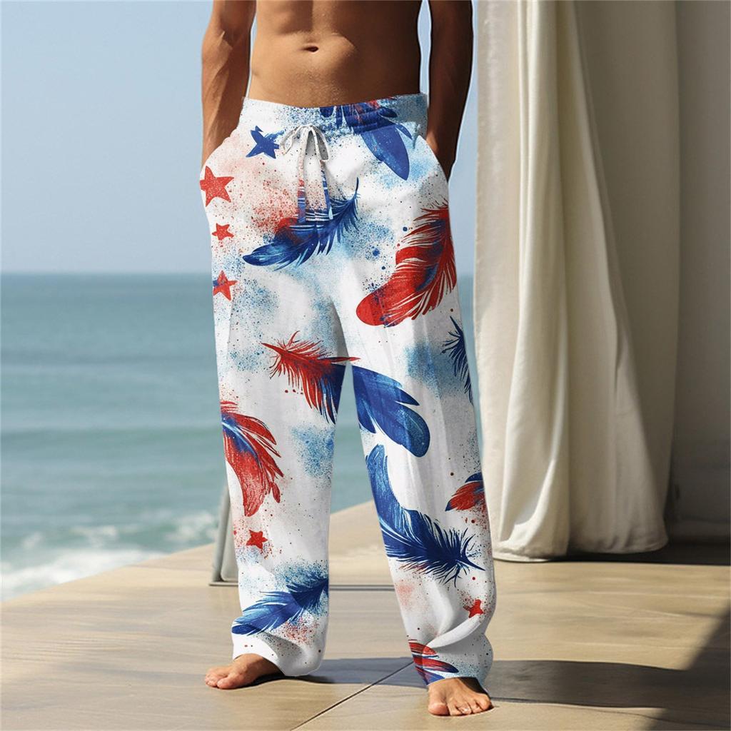 Independence Day Men's Printed Casual Pants