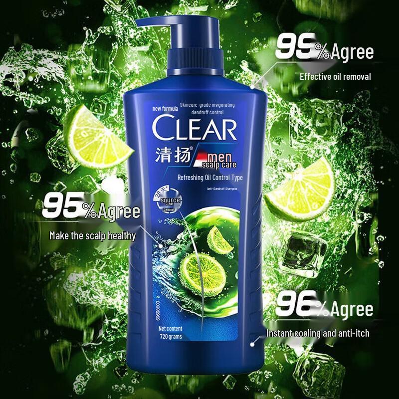 

CLEAR Men s Anti-Dandruff Refreshing Oil Control Shampoo