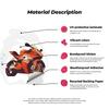 50 Cool Motorcycle Stickers Pack DIY Creative Stickers Stickers Suitcase Mobile Phone Stickers