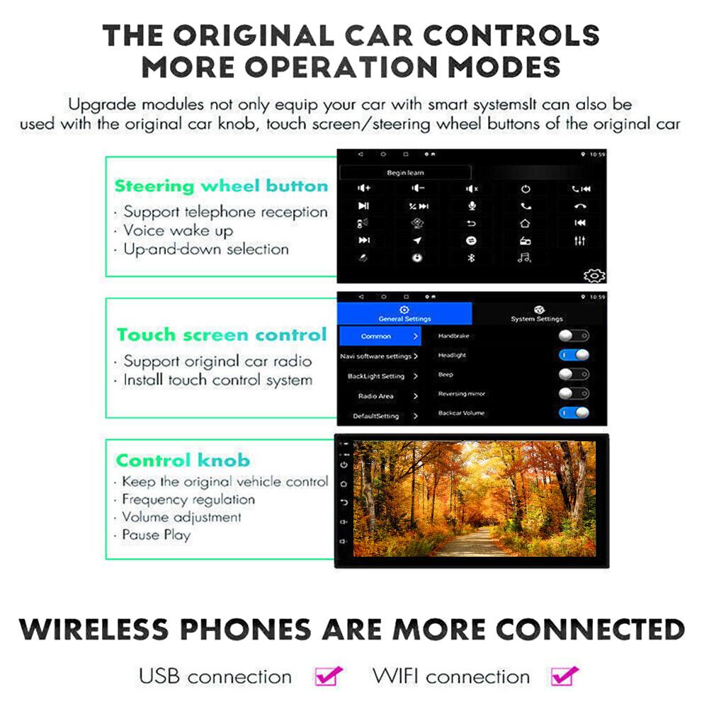 Car Navigation 9-in Built-in CarPlay + Android Auto / 4 + 64G + AHD Camera + Microphone For 2005-2014 Renault Clio 3 Android 14