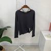 C S In The Room Modal fleeCe Long Sleeve BoaT neCk T ShirT 5 Color