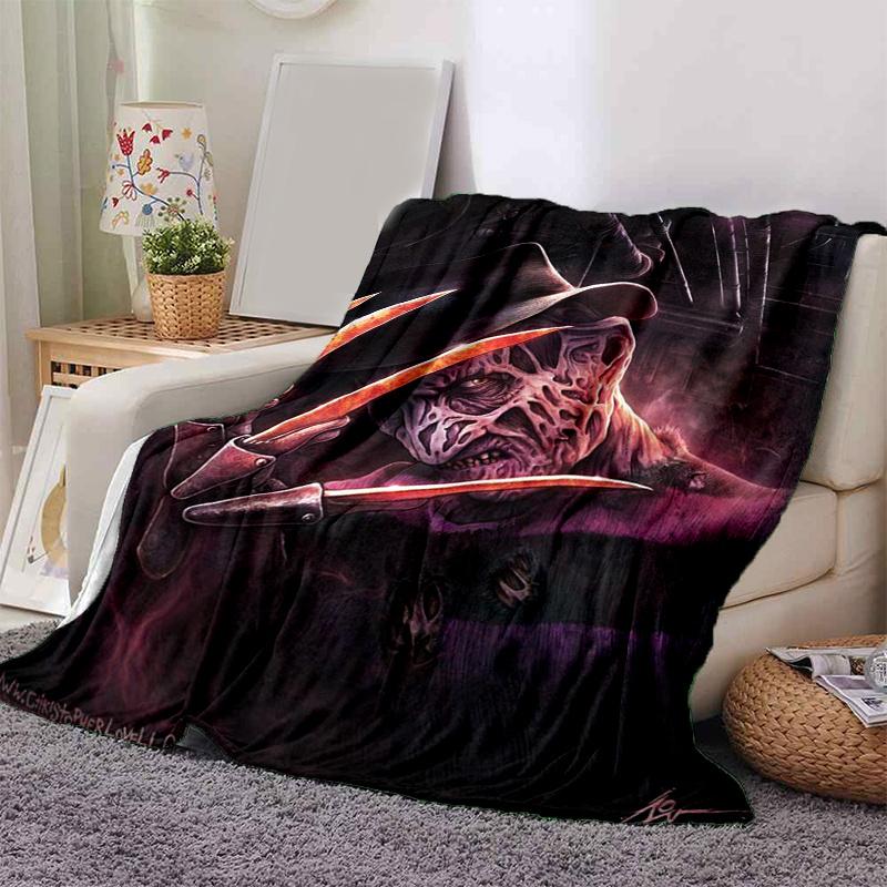 

Nightmare on Elm Street: Freddy Krueger Horror Poster PrintPrint Blanket, Soft Blanket For Sofa Office Bed And Travelling Daughter Birthday 130cm×150cm（50in×60in）