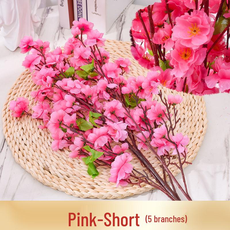 Peach and Plum Blossom Fake Branch Wedding Decoration