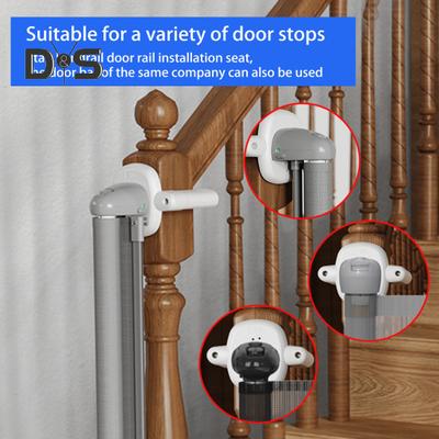 2Pcs Baby Gate Banister Adapter Heavy Duty Children Safety Net Mounting Base Universal Babies Pet Dog Cat Mesh Screen Stair Post Fitting Kit