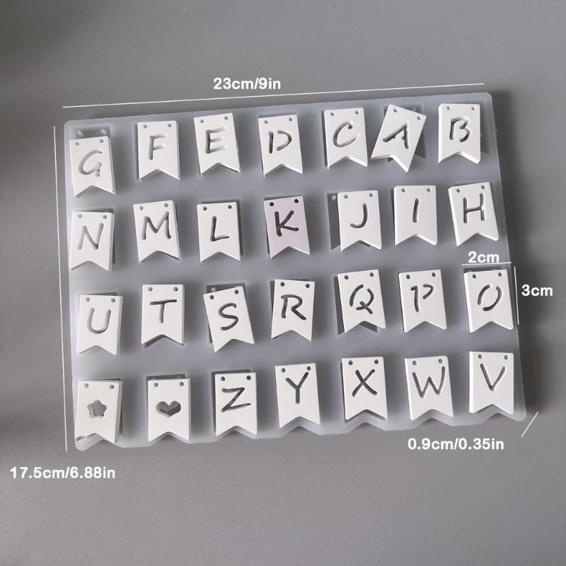 28 Cavities Letter Silicone Mold Food Grade Silicone Baking Mould For Making Soap Chocolate Christmas Decorations