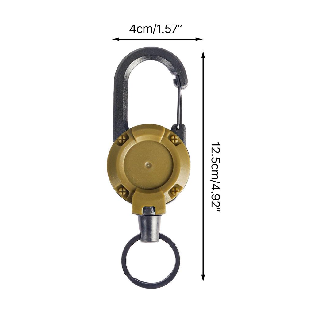 Retractables Keyring Wire Rope Retractables  Badges Holder Antitheft Buckle Rope AntiLost Retractables Keychains