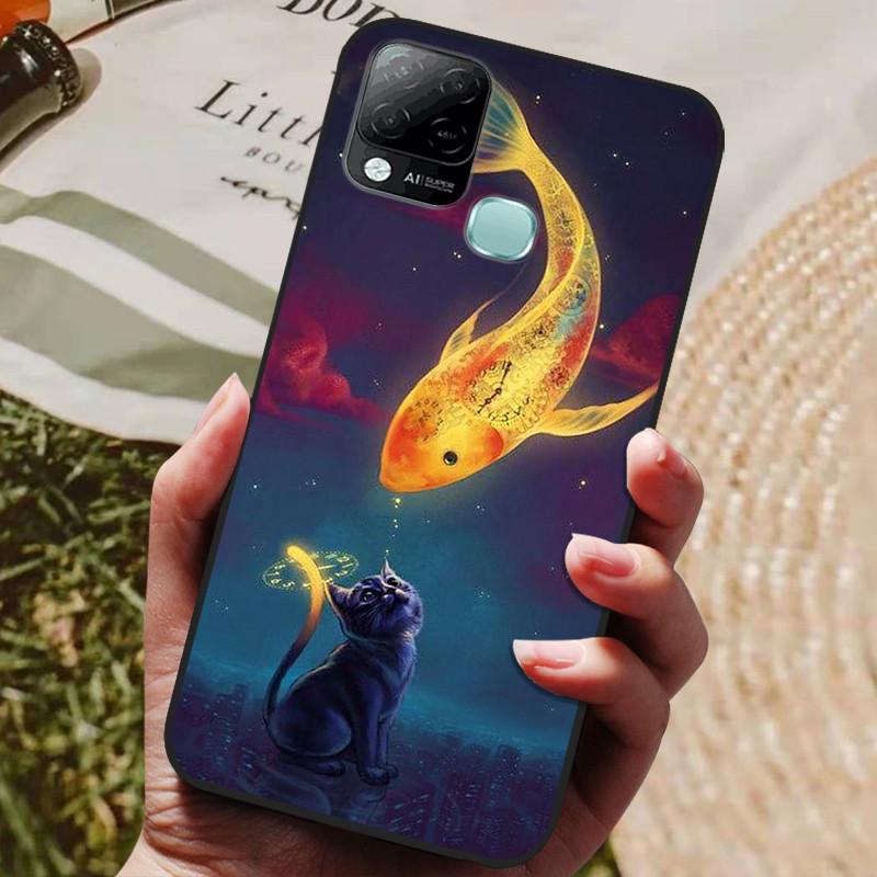 For Infinix Hot 10T Case Phone Cover Soft Silicone TPU Back Cases for Infinix Hot 10S NFC Case X689 Coques Hot10T  Hot10S Fundas