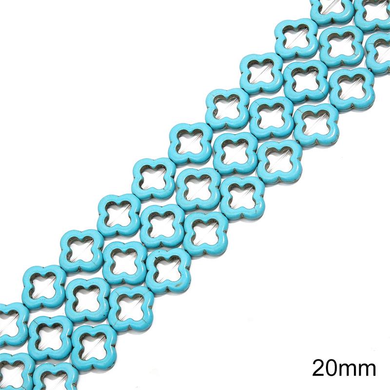 Synthetic Blue Turquoise Round Loose Beads for DIY Jewelry Accessories - Bracelets, Necklaces, Pendants