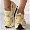 Women's Summer 2023 Breathable Plus Size Slip-On Loafers with Hidden Lift