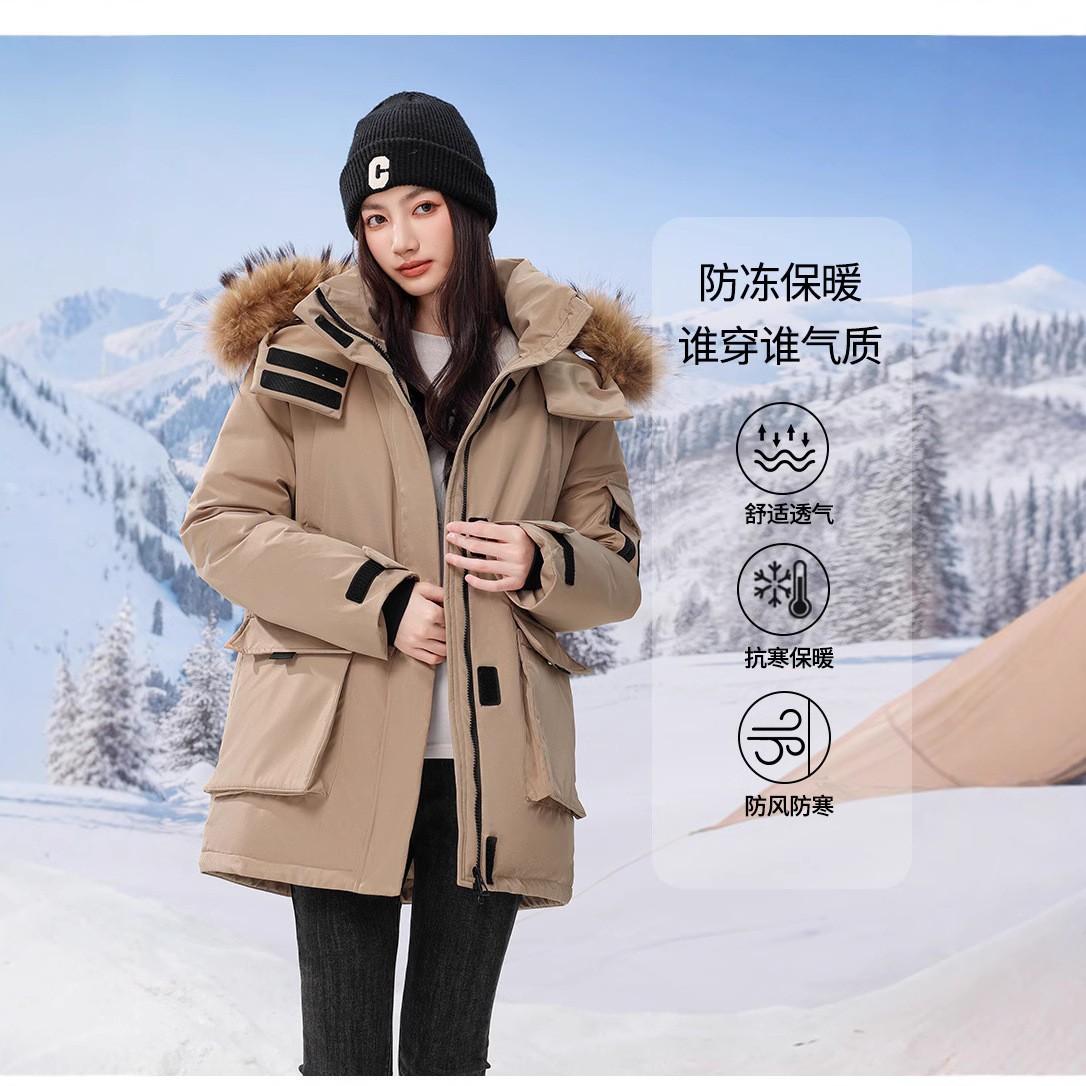 

Женская зимняя стеганая куртка Parker с капюшоном, воротником из натурального меха, свободного кроя, утолщенная, в стиле милитари M-57.5kg or less хаки