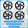 For Tesla Model Y Juniper 2025 4PCS 19 Inch Wheel Cap Automobile Performance Replacement Wheel Hubcap Full Rim Cover Accessories