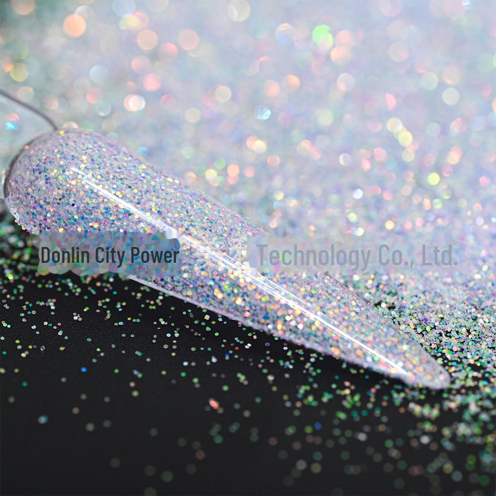 

Пудра для ногтей Cross-Border Fine Flash Diamond Sea Salt, 50 г - фантазийный глиттер с эффектом зыбучих песков. 20ML per bottle