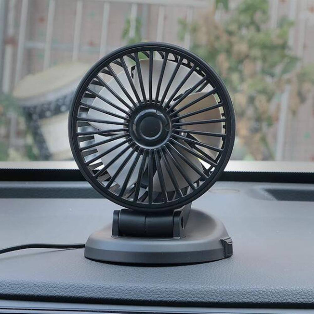 360° Car Folding Fan Single Head Cooling Fan For Car Vehicle Summer Cooling Fan 5V/12V USB/Cigarette Lighter Plug Car Fans