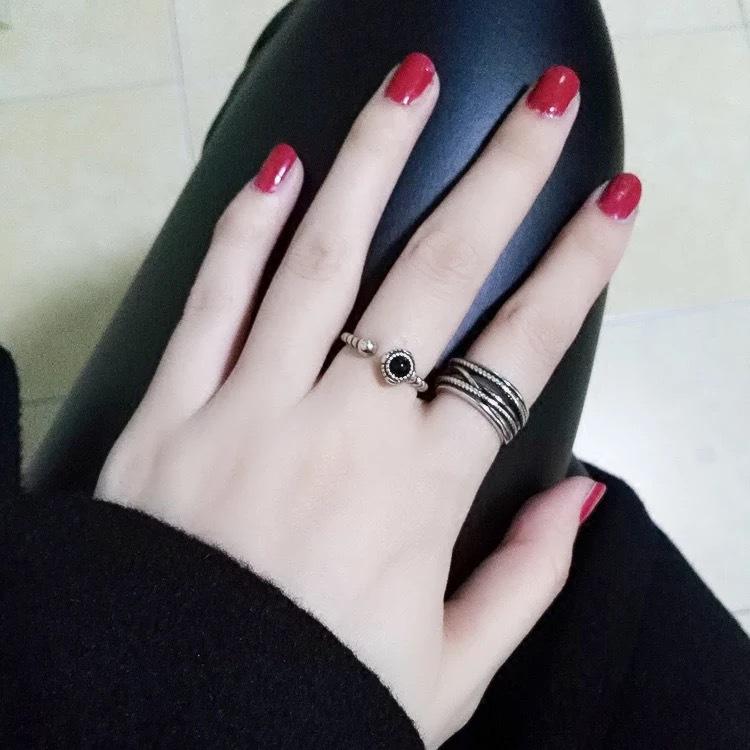 Beixi s925 Sterling Silver Multi-layer Twist Wide Ring Adjustable Opening