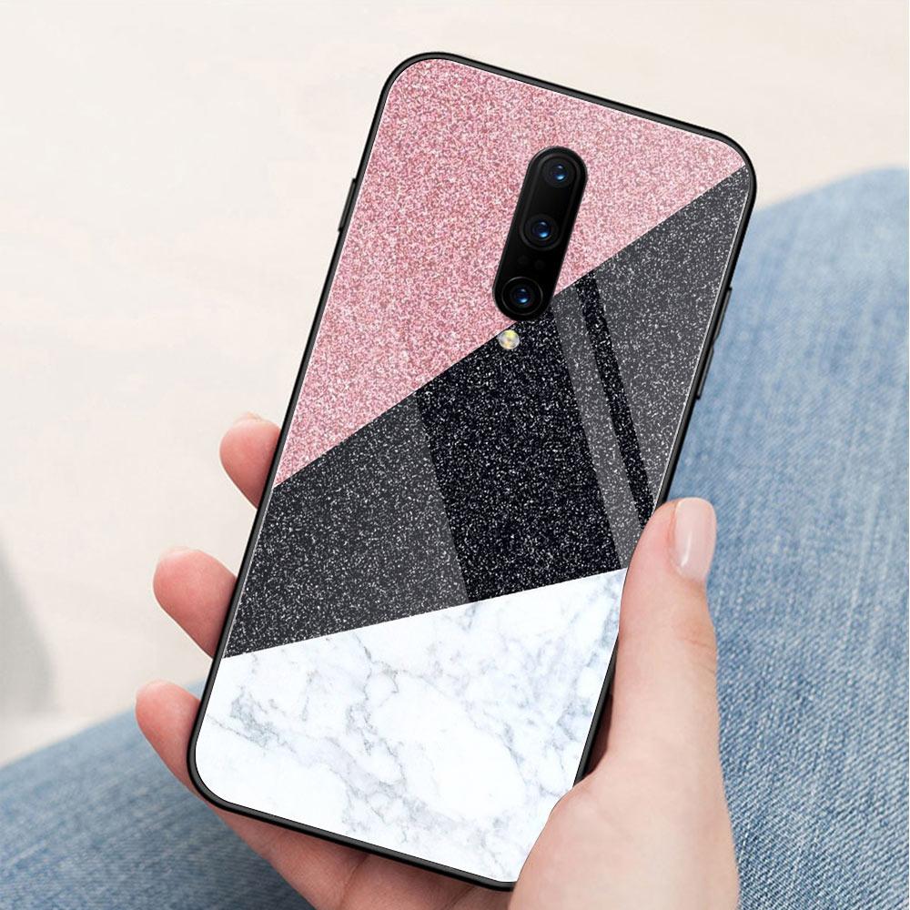Marmurowa obudowa na Oneplus 7 pro Szklana tylna obudowa Oneplus 6t coque na Oneplus 1+ 5 5t 6 Oneplus 6 6t 7 pro
