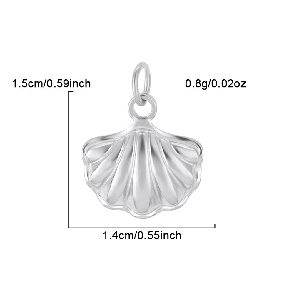 stainless steel Zircon Pendants women Necklace for choker Women DIY Pendant shell Starfish Conch charms necklace women Zircon