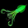 FTK 1/3/5/10pcs Saltwater Squid Lure Set, 5.83inch (approx. 14.8 Cm) Glow-in-the-dark Lure, Includes 2 X 6/0 Hooks with Squid-mimicking Lure