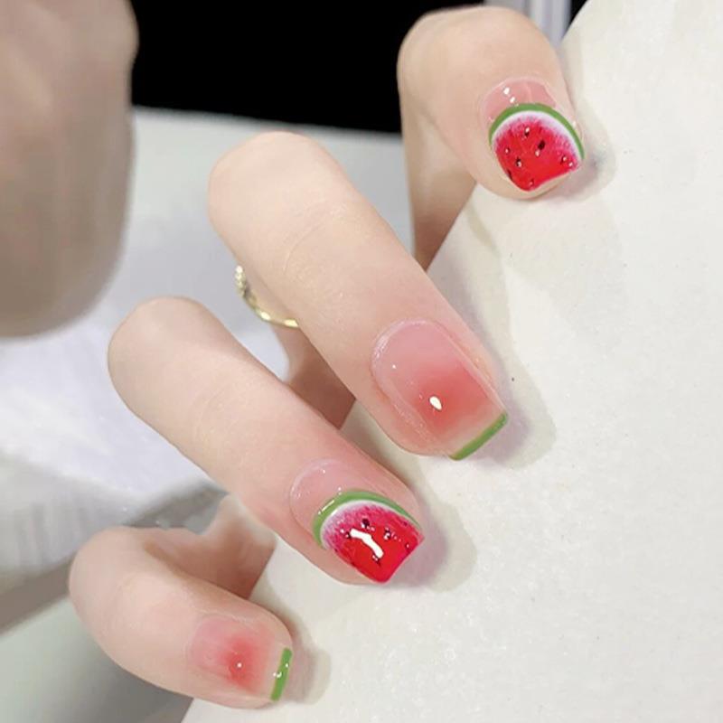 Iced Watermelon Cute-Style Summer Nail Patches