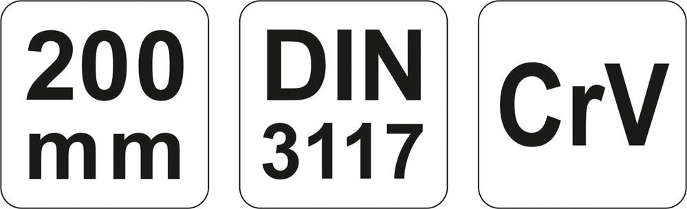 Adjustable Wrench 200 Mm YT-2171 YATO