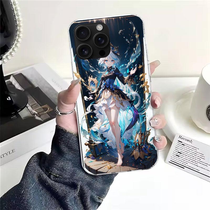 Genshin Impact Furina Soft Phone Case For IPhone 11 17 Air 16E 16 Pro Max 15 + 14 Plus 13 Mini 12 Apple 7 SE 8 Fundas Coque 11 1