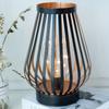 Metal Cage Candle Holder Lantern Battery Powered Table Lamp LED Lanterns Cordless Light for Bedroom Wedding Party Home Decor