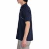 Mizuno Solar Cut Ice Touch Short Sleeve Shirt with Heat Deep Navy Zip-Up Collar, Shielding, E2MAC001,